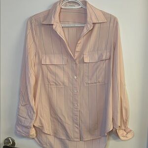 2/$25 - Babaton XS Striped Button-Up Shirt